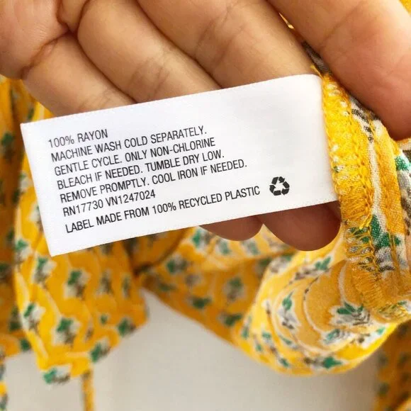 RHODE x Target Dainty Lotus‎ Print Wrap Top Size Large - Picture 8 of 8